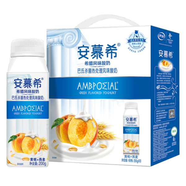 伊利 安慕希【黄桃燕麦味】200g 【1提10瓶】