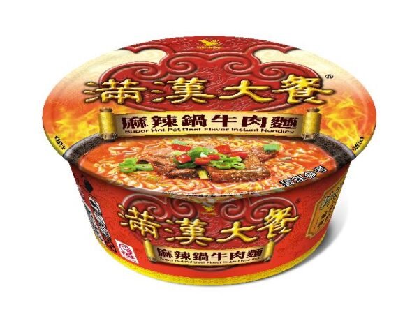 统一 满汉大餐【麻辣锅牛肉面-碗】204g